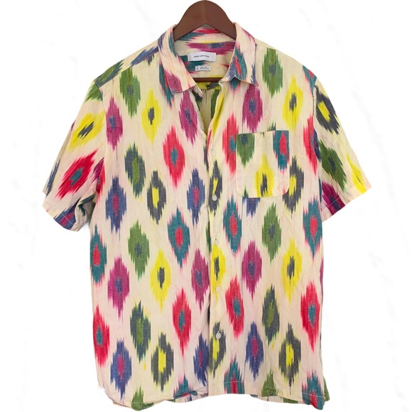 Urban Outfitters Other - UO Aztec Ikat Button Down Shirt Short Sleeve Large
